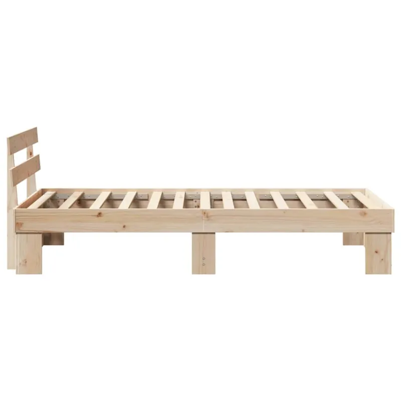 Lovos rėmas Natūrali 90 x 200 cm Kietos pušies mediena