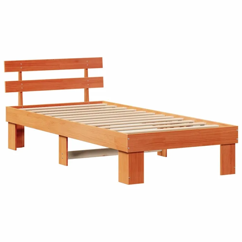 Lovos rėmas Vaško ruda 90 x 200 cm Kietos pušies mediena