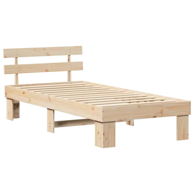 Lovos rėmas Natūrali 80 x 200 cm Kietos pušies mediena