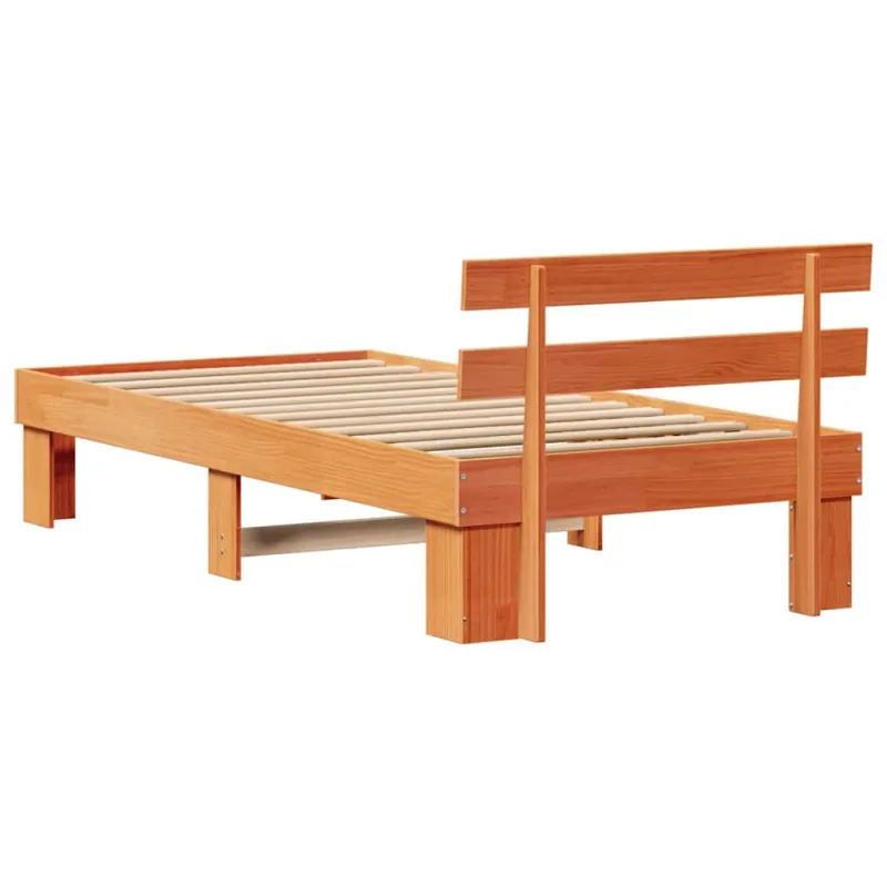 Lovos rėmas Vaško ruda 90 x 190 cm Kietos pušies mediena