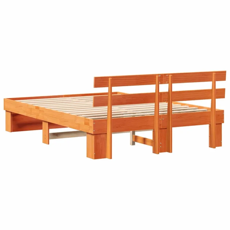Lovos rėmas Vaško ruda 150 x 200 cm Kietos pušies mediena
