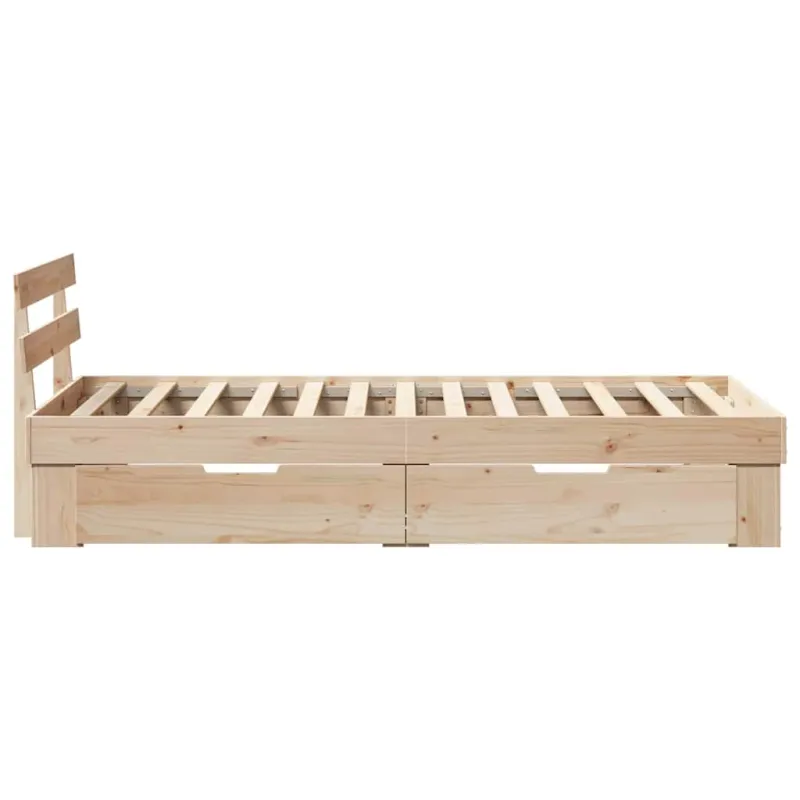 Lovos rėmas Natūrali 90 x 190 cm Kietos pušies mediena
