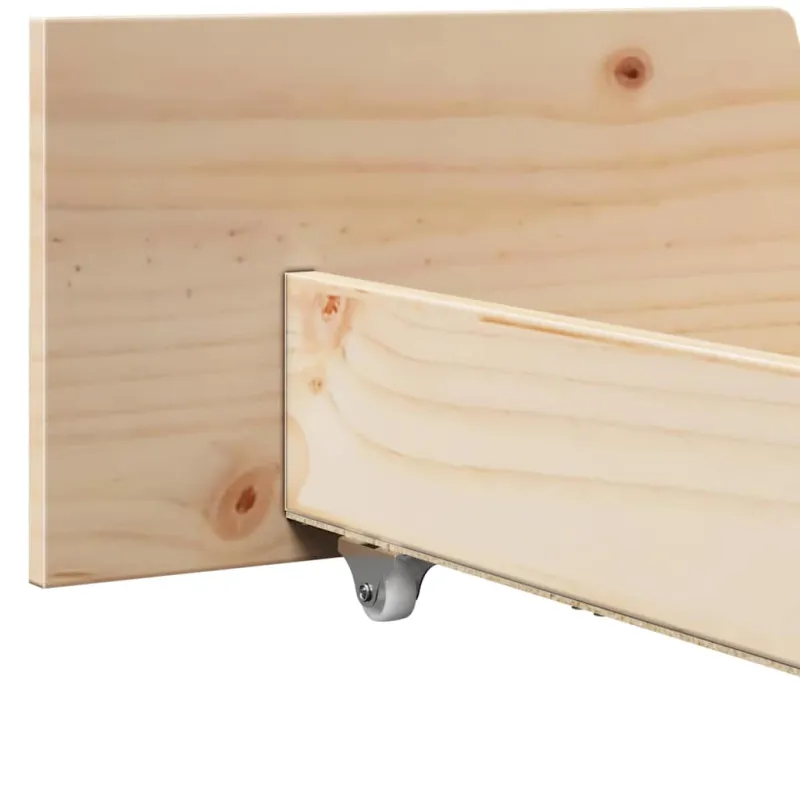 Lovos rėmas Natūrali 75 x 190 cm Kietos pušies mediena