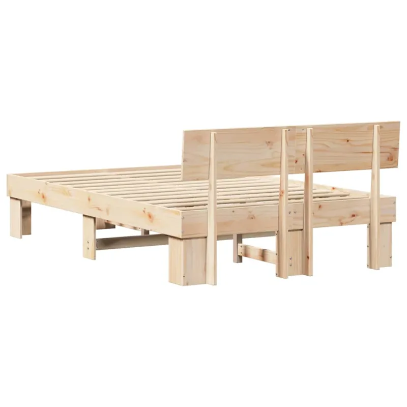 Lovos rėmas Natūrali 140 x 190 cm Kietos pušies mediena