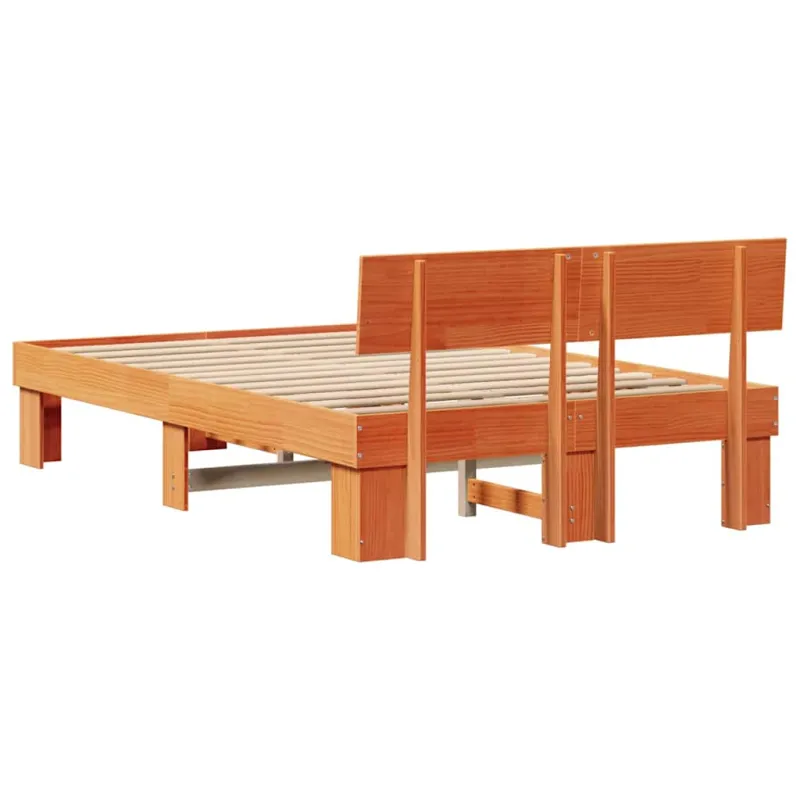 Lovos rėmas Vaško ruda 140 x 190 cm Kietos pušies mediena