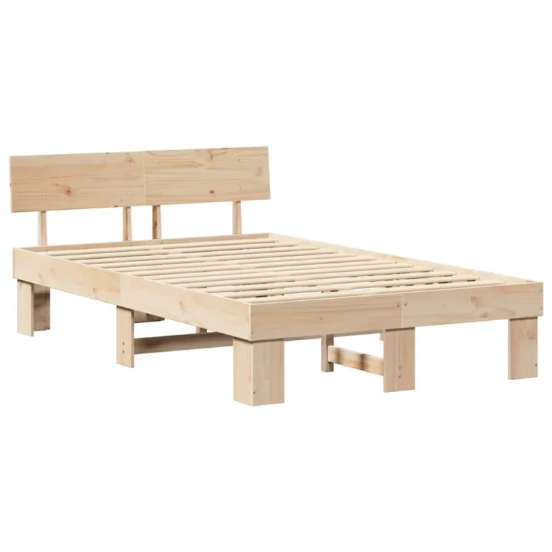 Lovos rėmas Natūrali 135 x 190 cm Kietos pušies mediena
