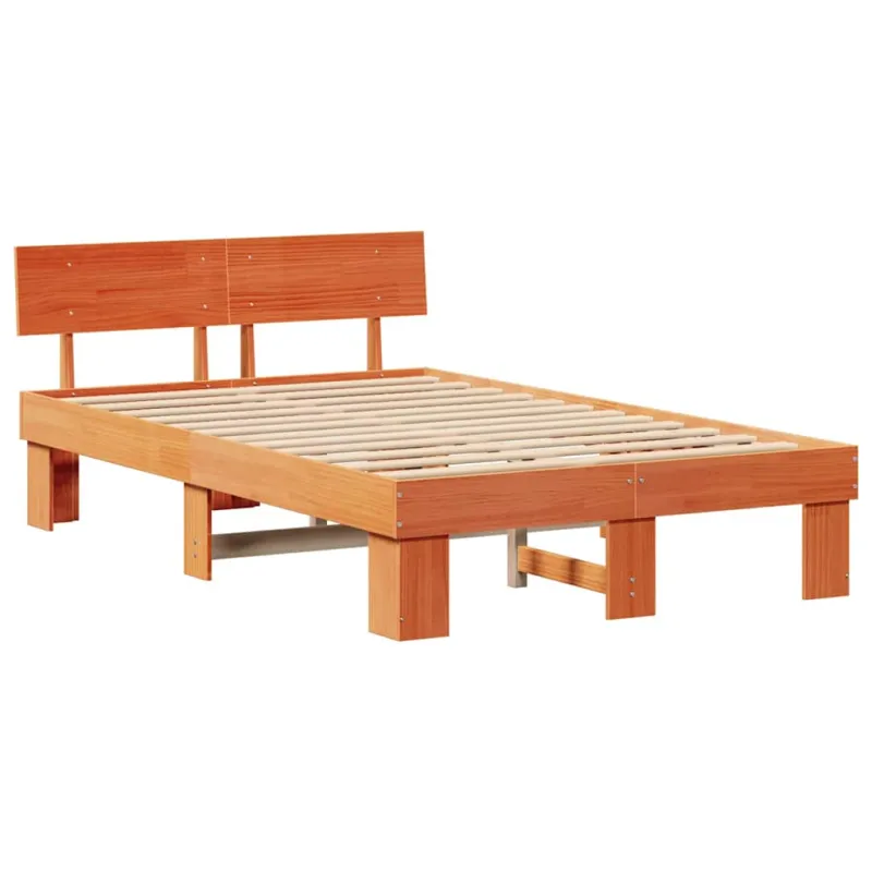 Lovos rėmas Vaško ruda 120 x 190 cm Kietos pušies mediena