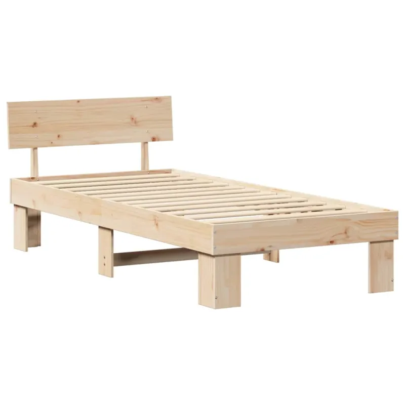 Lovos rėmas Natūrali 90 x 200 cm Kietos pušies mediena