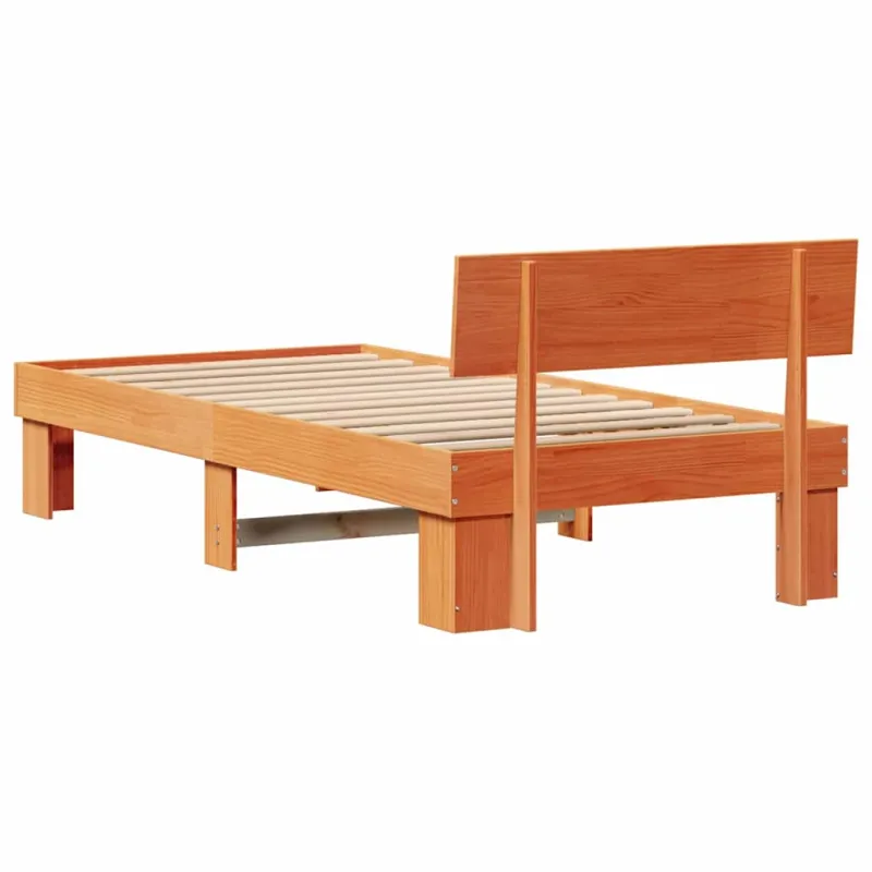Lovos rėmas Vaško ruda 90 x 190 cm Kietos pušies mediena