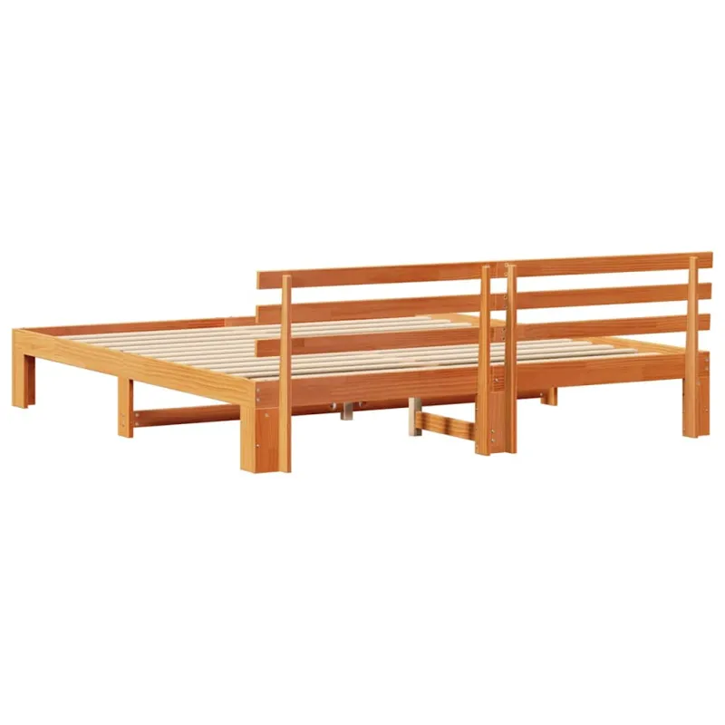 Lovos rėmas Vaško ruda 200 x 200 cm Kietos pušies mediena