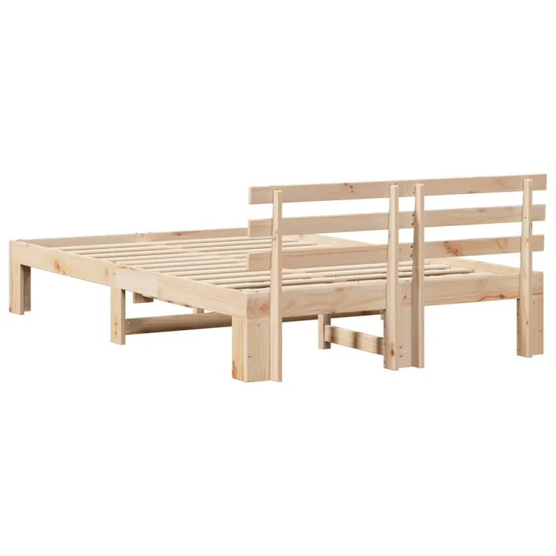 Lovos rėmas Natūrali 140 x 190 cm Kietos pušies mediena
