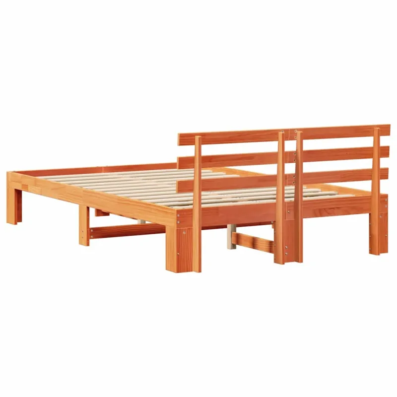 Lovos rėmas Vaško ruda 140 x 190 cm Kietos pušies mediena