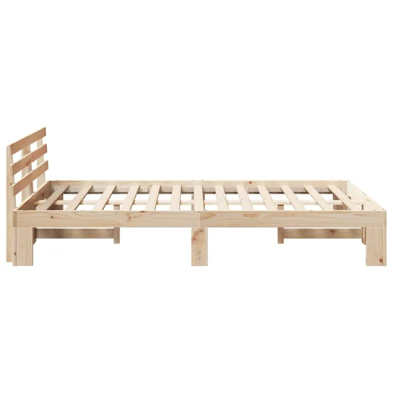 Lovos rėmas Natūrali 135 x 190 cm Kietos pušies mediena