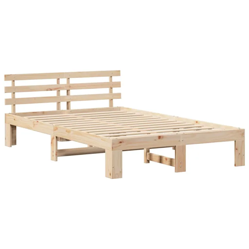 Lovos rėmas Natūrali 120 x 190 cm Kietos pušies mediena