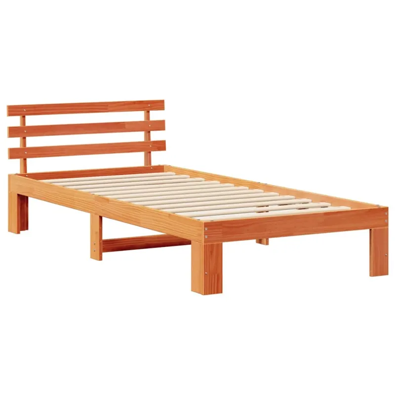 Lovos rėmas Vaško ruda 90 x 200 cm Kietos pušies mediena