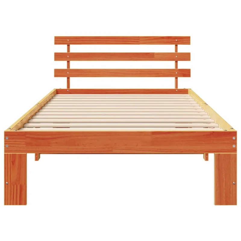 Lovos rėmas Vaško ruda 90 x 200 cm Kietos pušies mediena