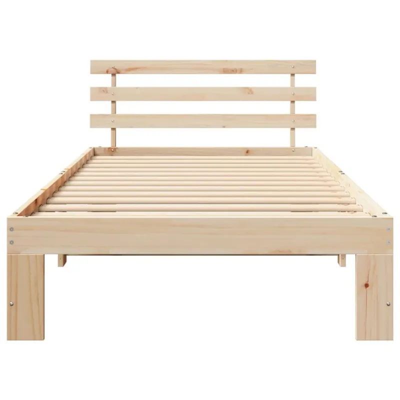 Lovos rėmas Natūrali 90 x 190 cm Kietos pušies mediena