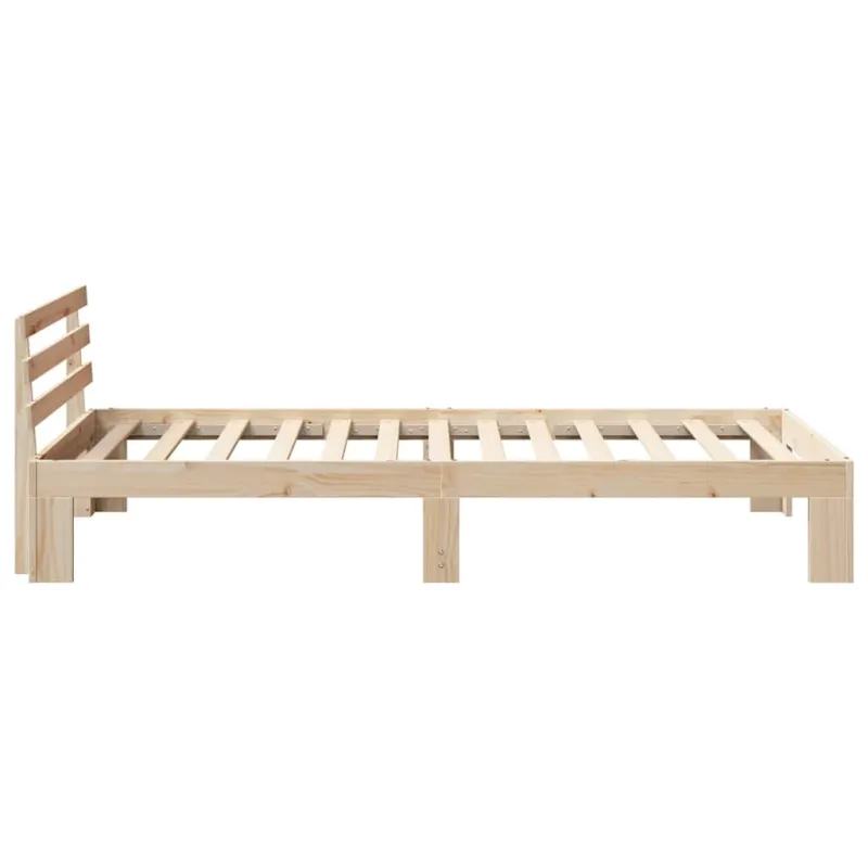 Lovos rėmas Natūrali 75 x 190 cm Kietos pušies mediena