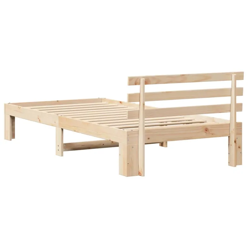 Lovos rėmas Natūrali 75 x 190 cm Kietos pušies mediena