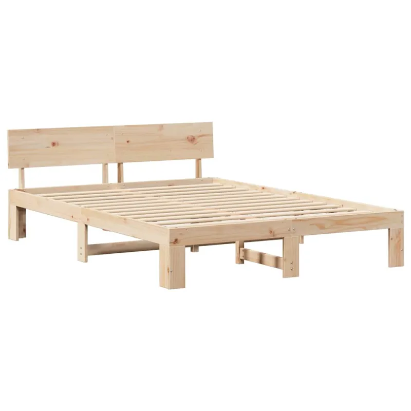 Lovos rėmas Natūrali 140 x 200 cm Kietos pušies mediena