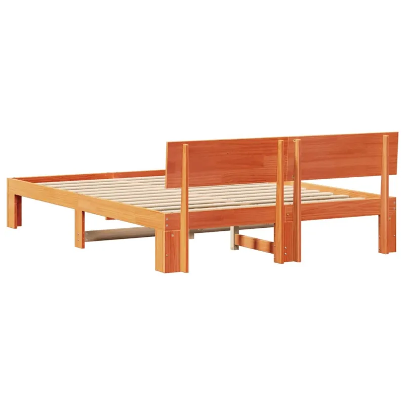Lovos rėmas Vaško ruda 140 x 200 cm Kietos pušies mediena
