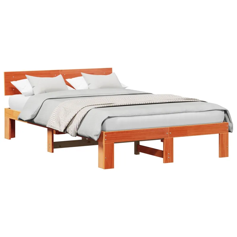 Lovos rėmas Vaško ruda 140 x 190 cm Kietos pušies mediena