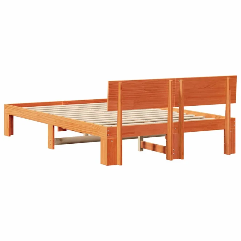 Lovos rėmas Vaško ruda 120 x 190 cm Kietos pušies mediena