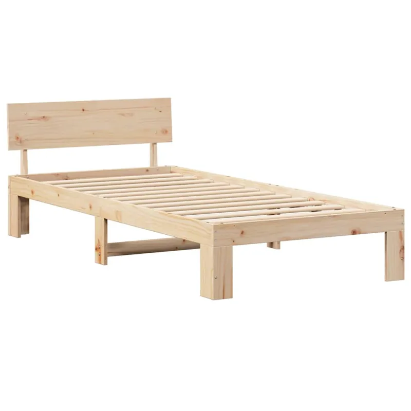 Lovos rėmas Natūrali 100 x 200 cm Kietos pušies mediena