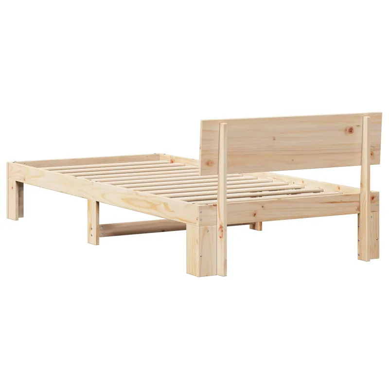 Lovos rėmas Natūrali 90 x 200 cm Kietos pušies mediena