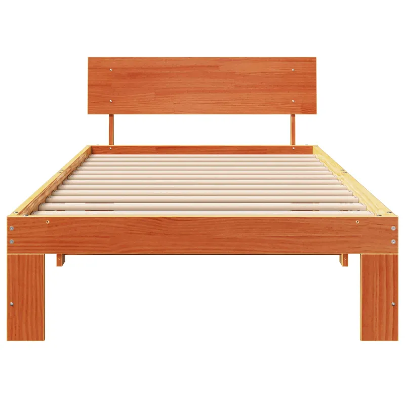 Lovos rėmas Vaško ruda 90 x 200 cm Kietos pušies mediena