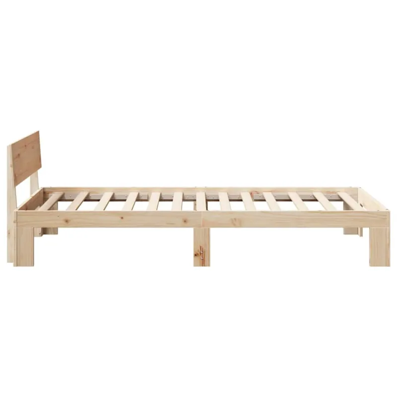 Lovos rėmas Natūrali 90 x 190 cm Kietos pušies mediena