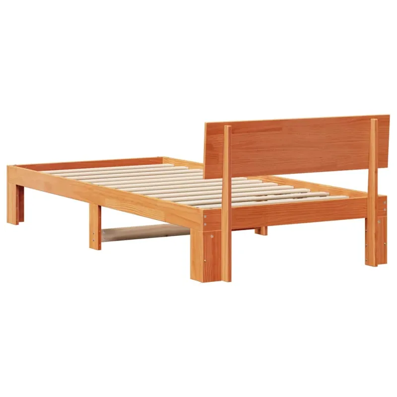 Lovos rėmas Vaško ruda 90 x 190 cm Kietos pušies mediena