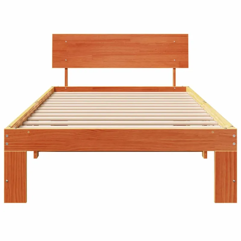 Lovos rėmas Vaško ruda 75 x 190 cm Kietos pušies mediena
