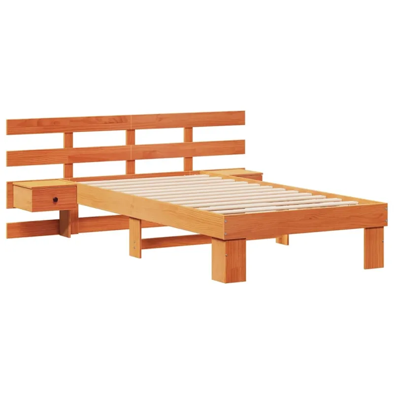 Lovos rėmas Vaško ruda 90 x 200 cm Kietos pušies mediena