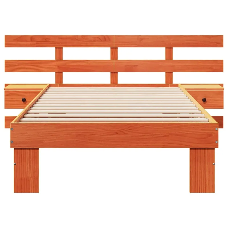 Lovos rėmas Vaško ruda 90 x 200 cm Kietos pušies mediena