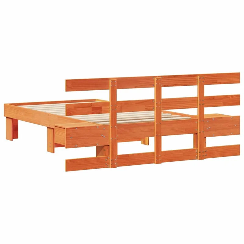 Lovos rėmas Vaško ruda 80 x 200 cm Kietos pušies mediena