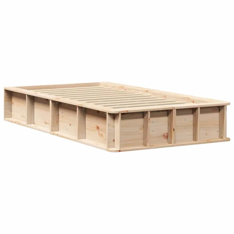 Lovos rėmas Vaško ruda 75 x 190 cm Kietos pušies mediena