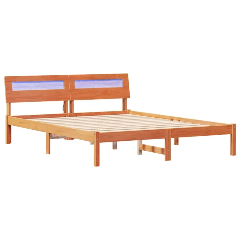 Lovos rėmas Vaško ruda 150 x 200 cm Kietos pušies mediena