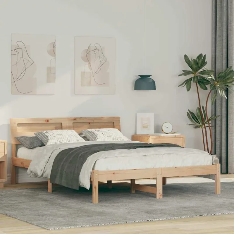 Lovos rėmas Ruda 120 x 190 cm Kietos pušies mediena