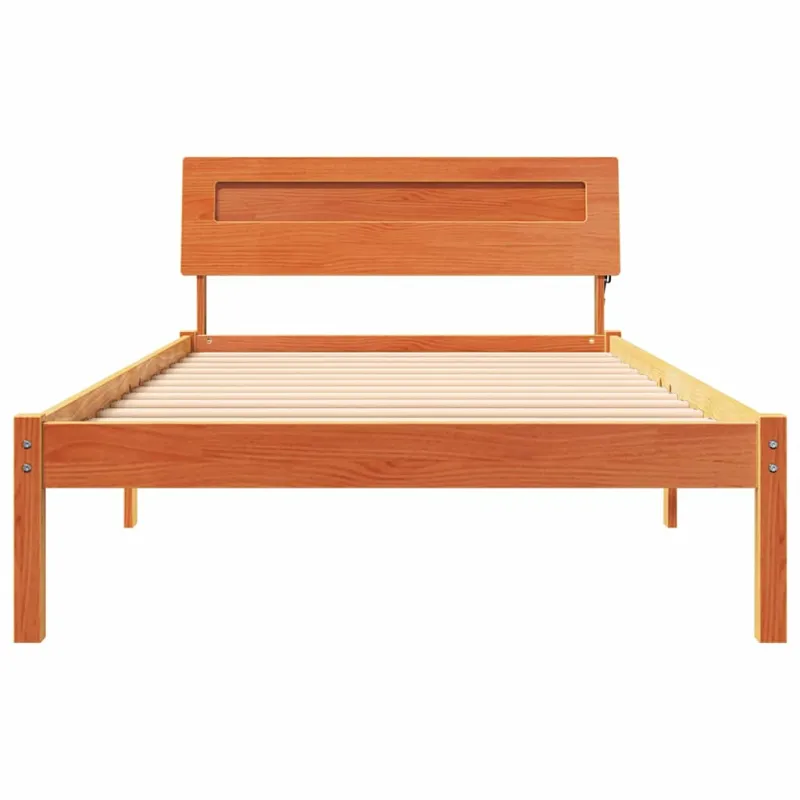 Lovos rėmas Vaško ruda 100 x 200 cm Kietos pušies mediena