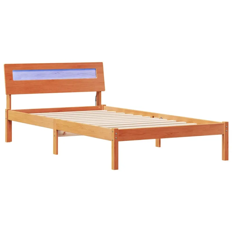 Lovos rėmas Vaško ruda 80 x 200 cm Kietos pušies mediena