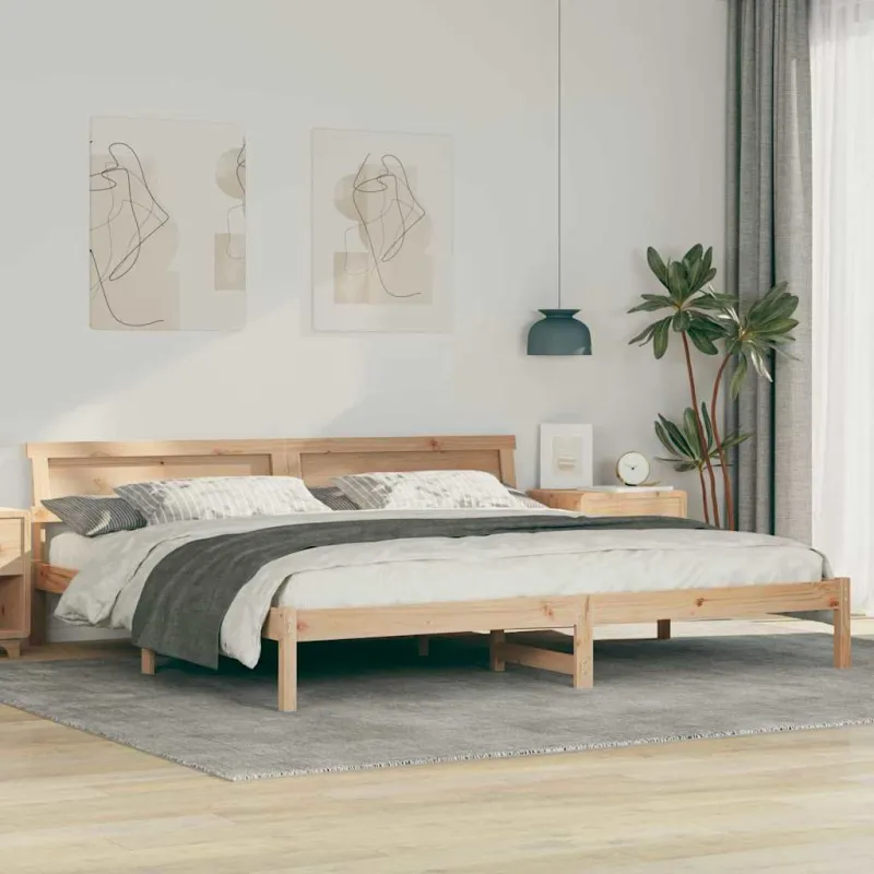 Lovos rėmas Ruda 180 x 200 cm Kietos pušies mediena