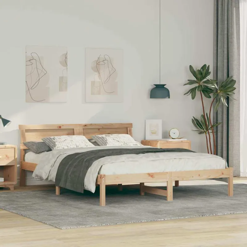 Lovos rėmas Ruda 160 x 200 cm Kietos pušies mediena