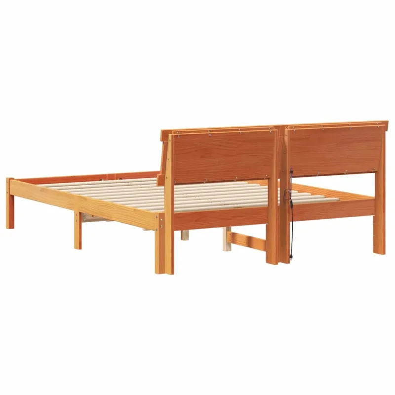 Lovos rėmas Vaško ruda 135 x 190 cm Kietos pušies mediena