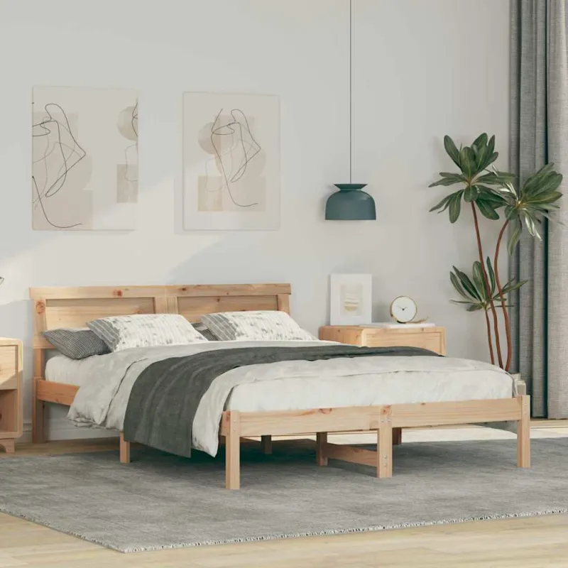 Lovos rėmas Ruda 120 x 190 cm Kietos pušies mediena