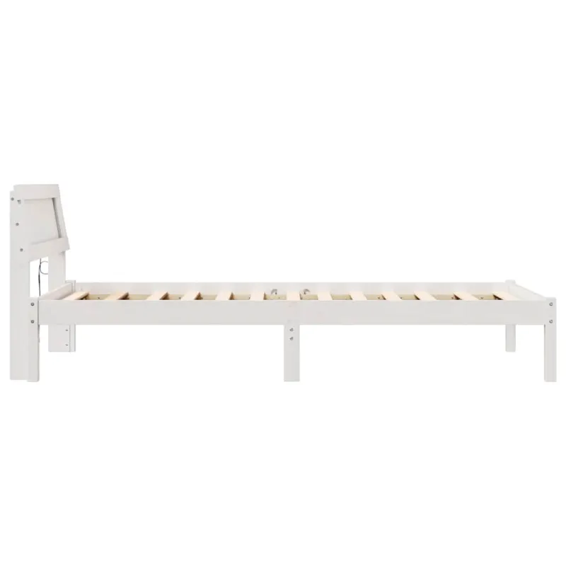 Lovos rėmas Balta 100 x 200 cm Kietos pušies mediena