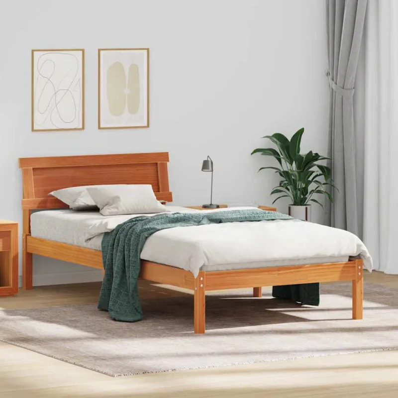 Lovos rėmas Vaško ruda 80 x 200 cm Kietos pušies mediena