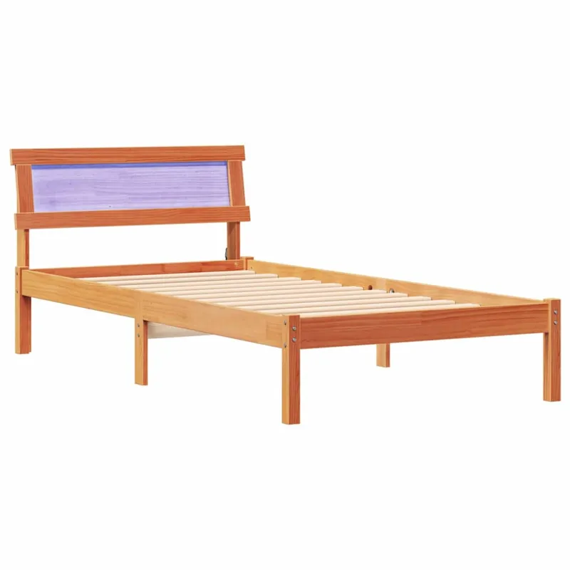 Lovos rėmas Vaško ruda 80 x 200 cm Kietos pušies mediena