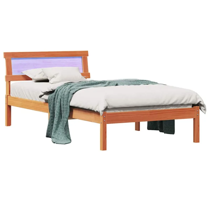 Lovos rėmas Vaško ruda 75 x 190 cm Kietos pušies mediena