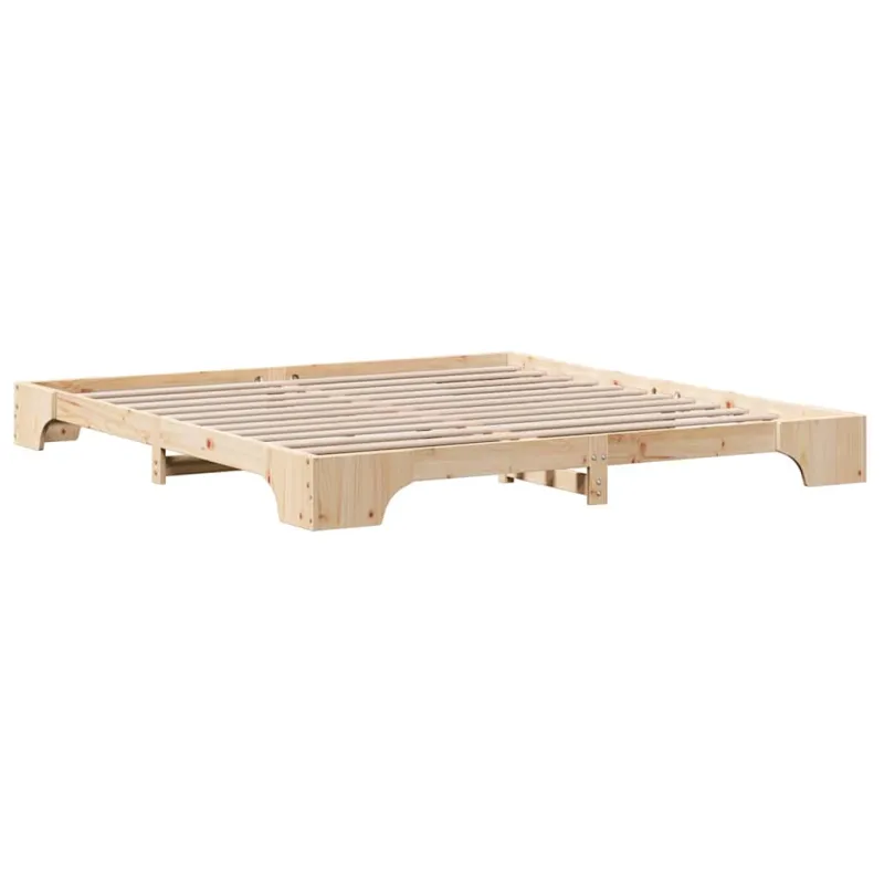 Lovos rėmas Natūrali 200 x 200 cm Kietos pušies mediena